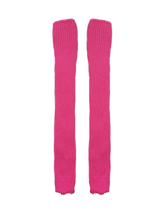 VIGUEUR Neon Ribbed Leg Warmers for Women, 80s 90s Style - Image 2